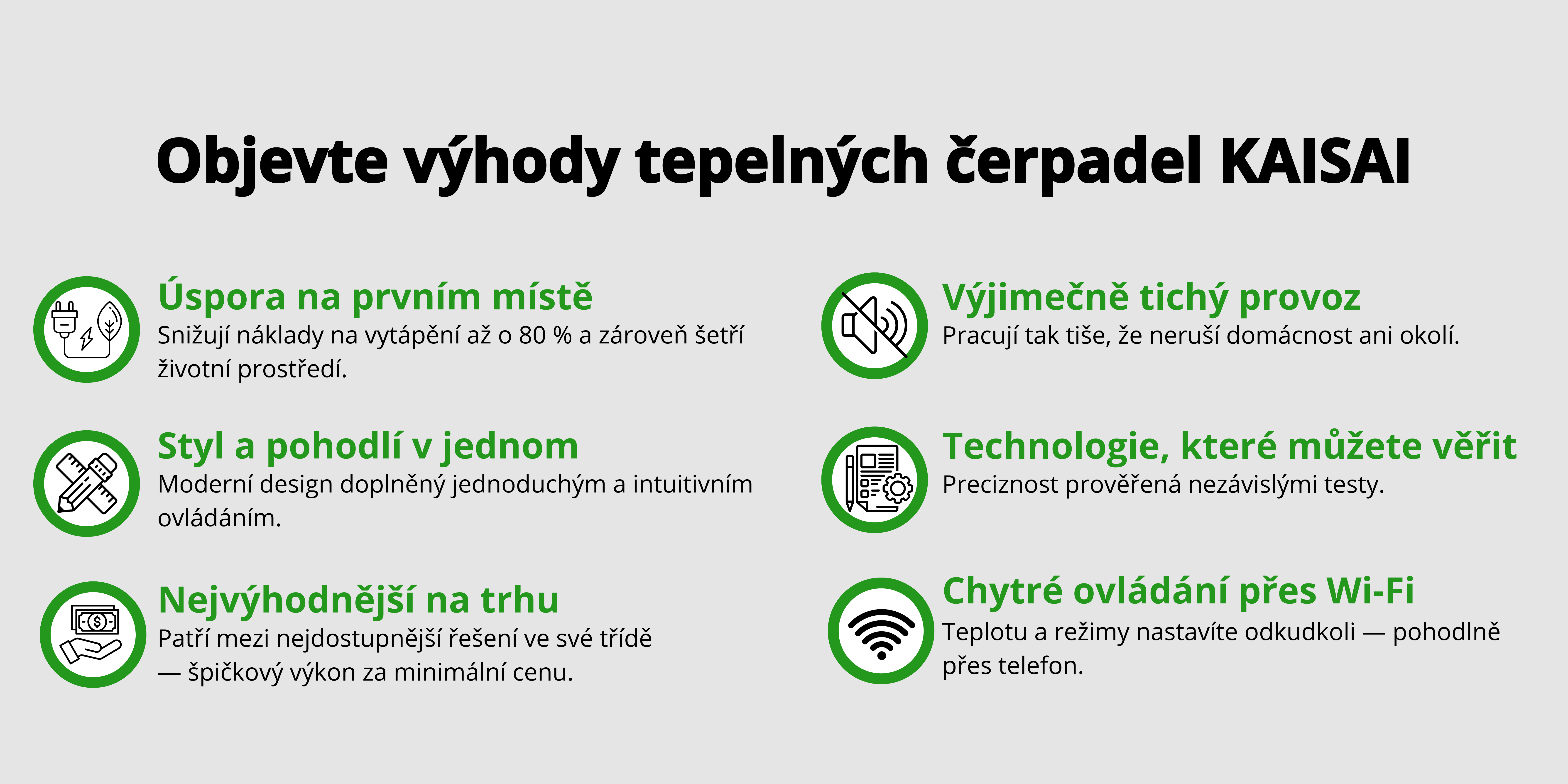 tepelná čerpadla kaisai výhody dotace